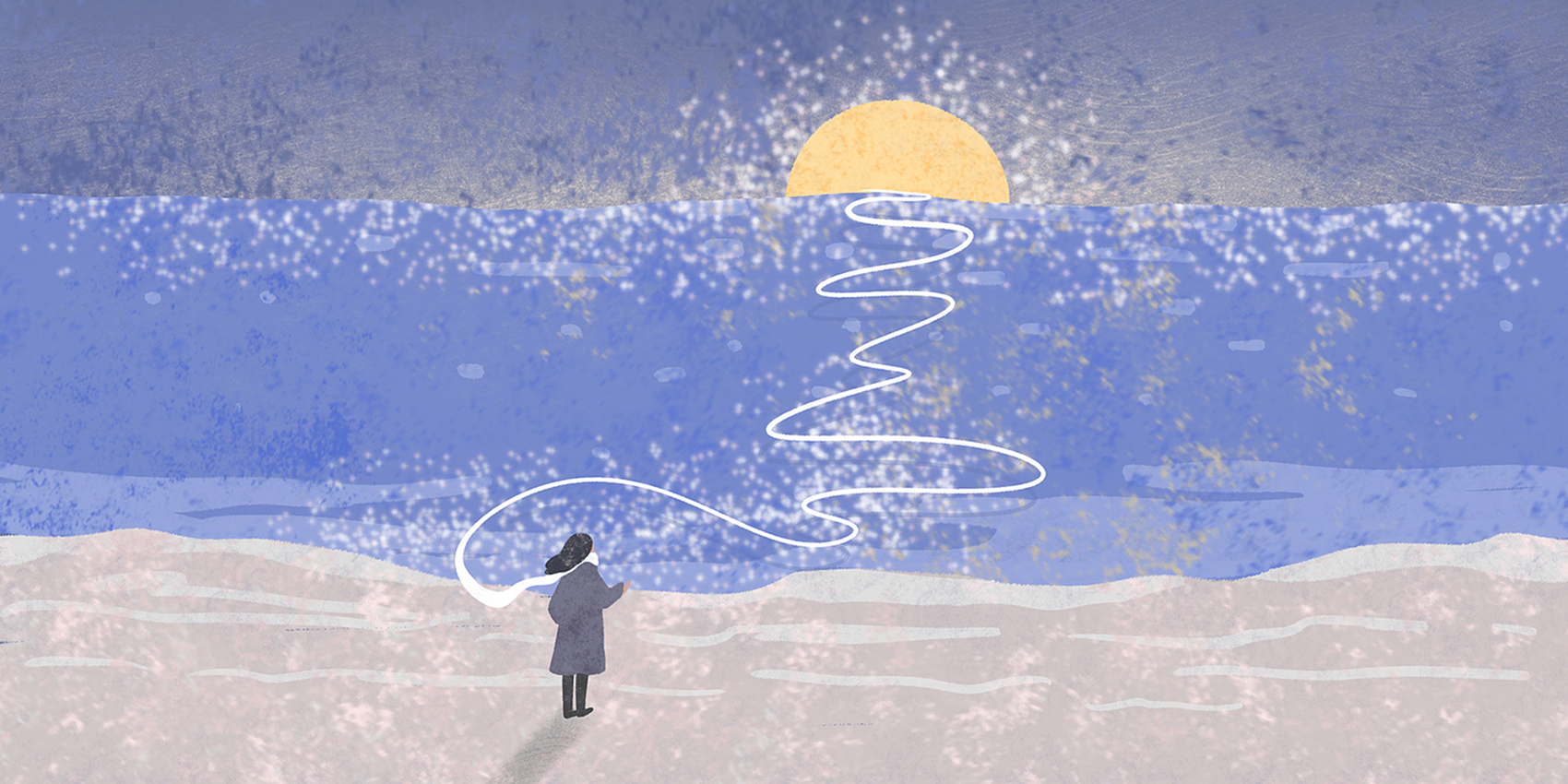 The road ahead stretches far, yet I won't dwell on momentary hesitation